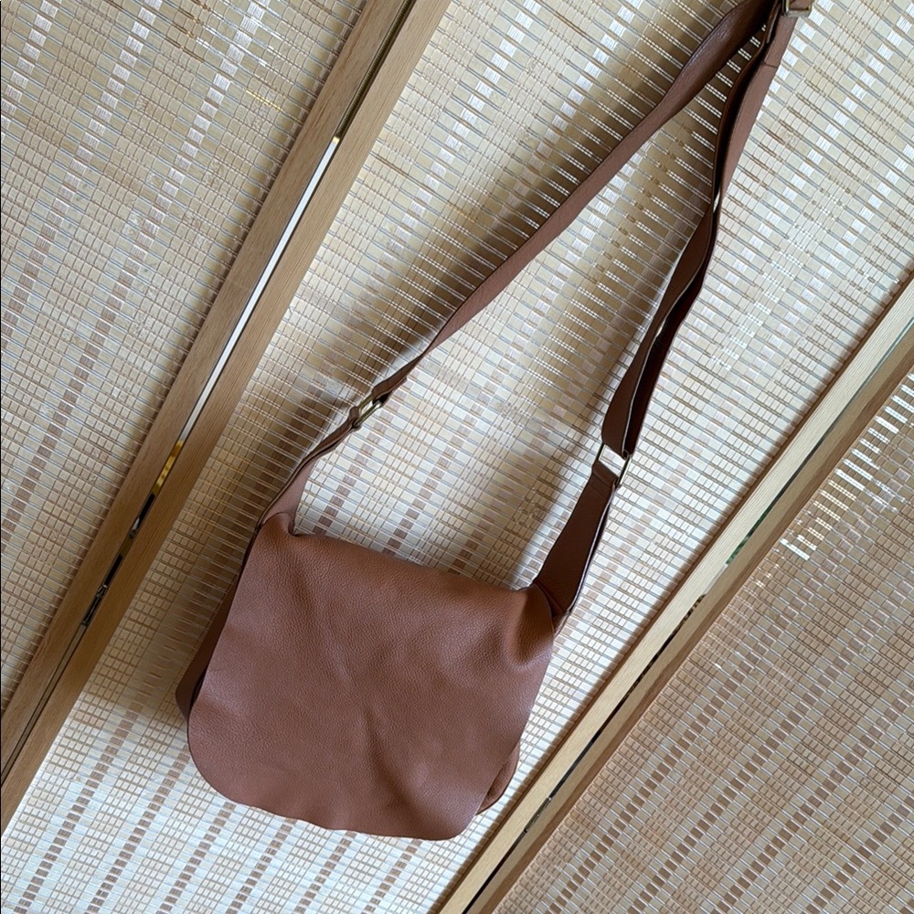 A.L.C. Brown Crossbody Bag with Suede Finish